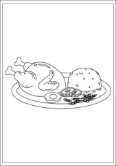 A Drawing ready to be painted