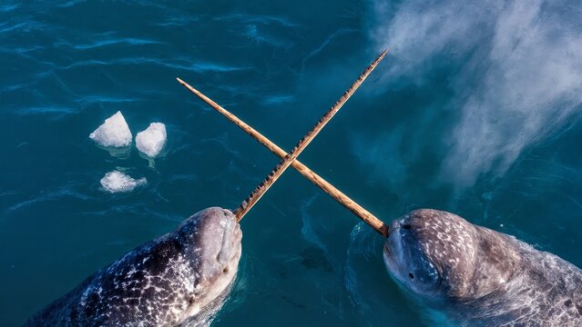 Narwhal Tusking Behavior: Arctic Unicorns of the Sea