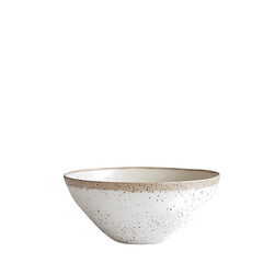 Speckled Ceramic Bowl Modern Farmhouse Style isolated on transparent background
