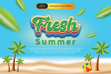 Fresh Summer Text Effect