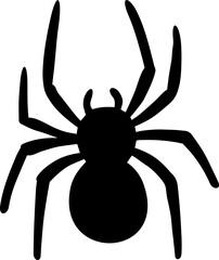 old spider black and white sticker 