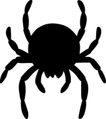 energy spider image black sticker icon 
