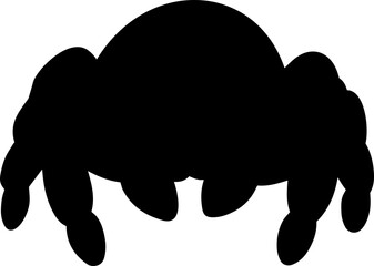 energy spider image black sticker icon 