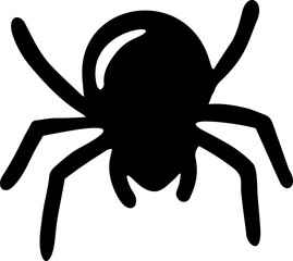 spider icon black and white 
