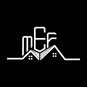 MEF Real State logo design, MEF simple and modern logo. MEF luxurious alphabet design