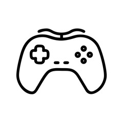 Game Controller Line Icon for Gaming and Entertainment Designs