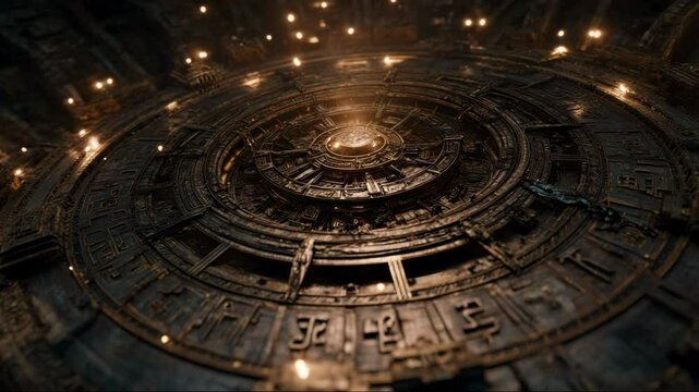 A giant mechanical structure with concentric rings lies deep underground. This mysterious artifact may be part of Agartha&rsquo;s lost technology. The keyword artifact connects this artifact to the artifact