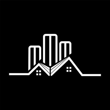 MMM Real State logo design, MMM simple and modern logo. MMM luxurious alphabet design