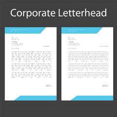 Professional Modern Letterhead Template | A4 Size, Editable & Print Ready Design.