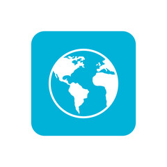 earth icon isolated on transparent background