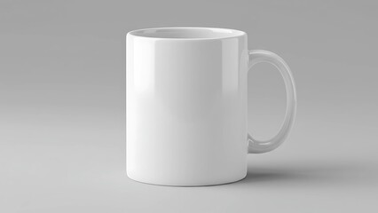 Obraz premium Plain White Coffee Mug Mockup Isolated on white Background