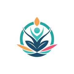 meditation logo design  vector 