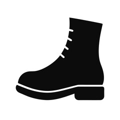 shoes silhouette icon with white background