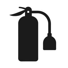 fire extinguisher silhouette icon 