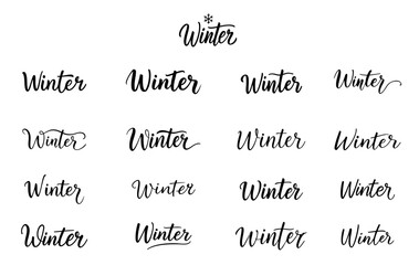 Winter font