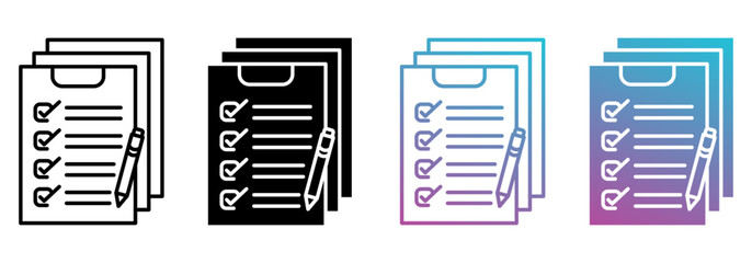 Survey best multistyle icon sheet collection