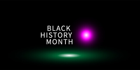 black history month.background with pink ball and green shadow Vector illustration