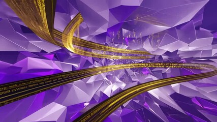 AI digital data flow data network cloud computing, big data, digital data processing, software development machine learning. motion video. - Powered by Adobe