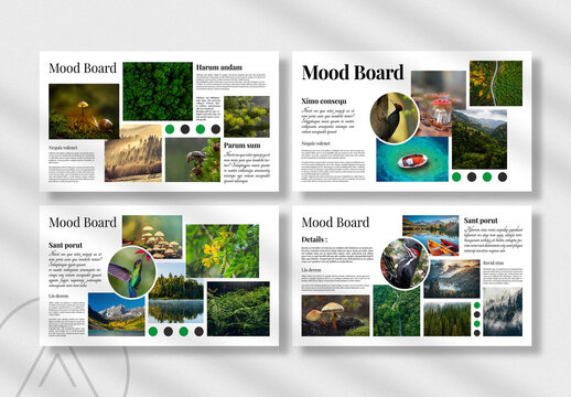 Natural Mood Board Template
