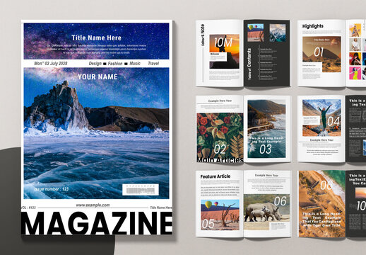 Digital Print Magazine Layout