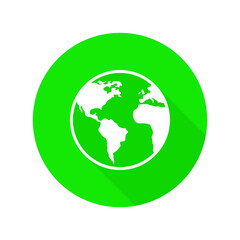 earth icon isolated on transparent background