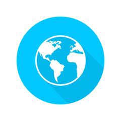 earth icon isolated on transparent background