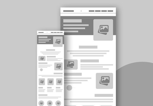 Modern And Creative Wireframe Template Layout