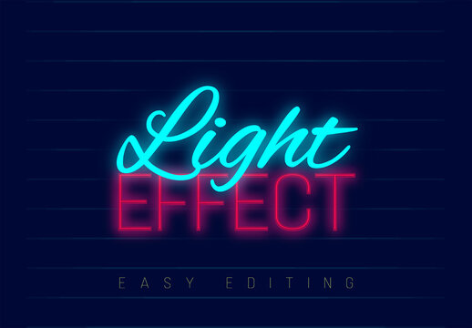 Neon Light Text Effect