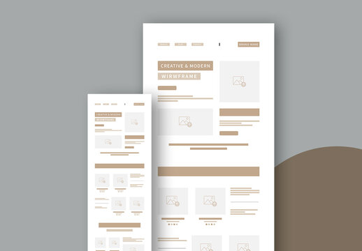 Wireframe Template Layout