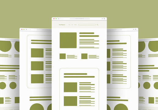 Travel Wireframe Landing Page Design