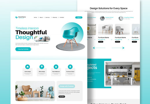 Interior Design Landing Page