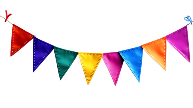 Colorful pennant chain