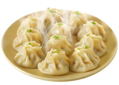 Delicious Steamed Dumplings A Culinary Delight isolated on white background PNG 