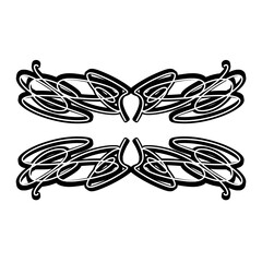 vector illustration of a dragonfly