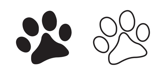 Fototapeta premium paw print vector