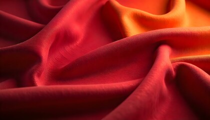 Soft velvet satin fabric folds captured under directional lighting in a close-up view Collection 