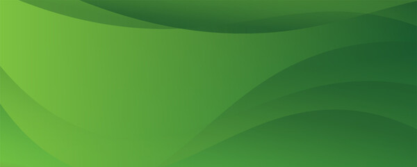 Abstract green wavy background. Vector