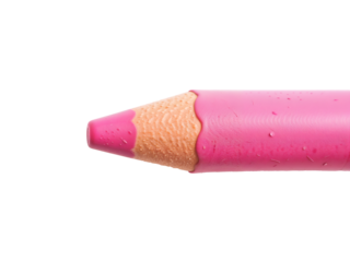 Close-up of pink pencil tip, ideal for school, stationery, drawing, or educational content. Generative AI