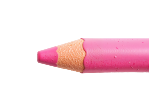 Close-up of pink pencil tip, ideal for school, stationery, drawing, or educational content. Generative AI