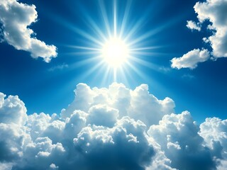 A clouds, an album cover, conceptual art, heaven, blue white colors, beautiful, shiny, spiritual evolution, clouds.