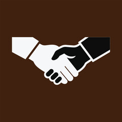 Handshake vector illustration depicting agreement cooperation partnership and teamwork