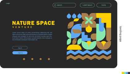 Nature Space Venture Website Landing Page Design