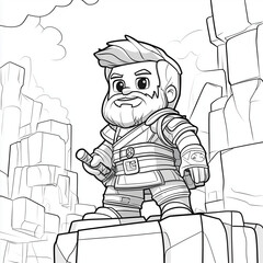 vector illustration of cartoon 