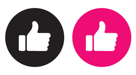 set of thumb up icon. vector eps 10.