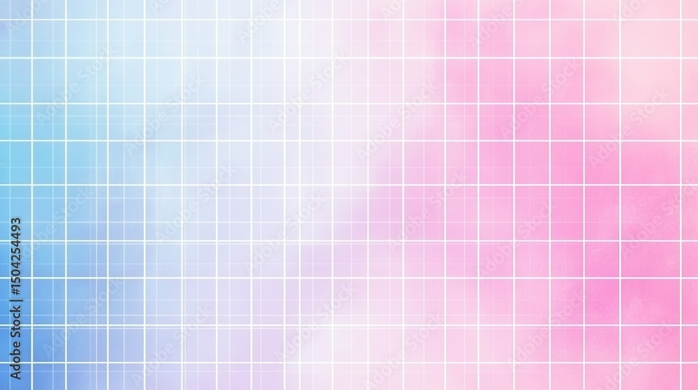 Poster soft pastel gradient background with subtle grid pattern design