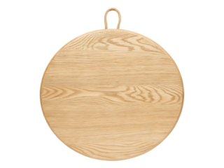 Oval wooden sign, light brown wood grain texture isolated on white background PNG