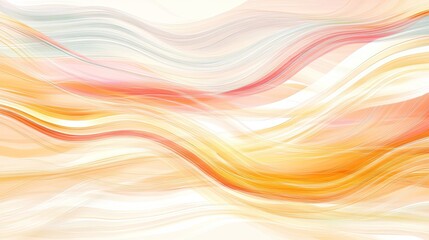 Obraz premium Soft Abstract Waves in Warm Colors with Gentle Flowing Motion