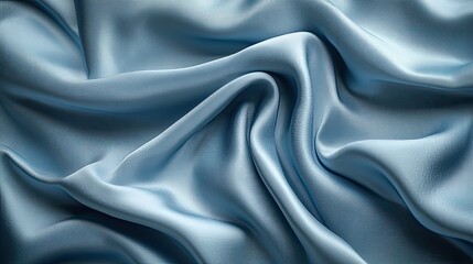 Obraz premium Elegant Blue Fabric Texture with Soft Folds and Smooth Finish