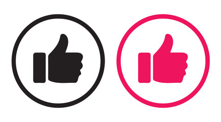 Obraz premium Set of thumbs up icons. vector illustration EPS 10