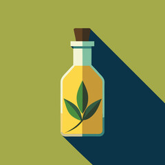 . Aromatherapy Diffuser with Mist and Leaves Illustration